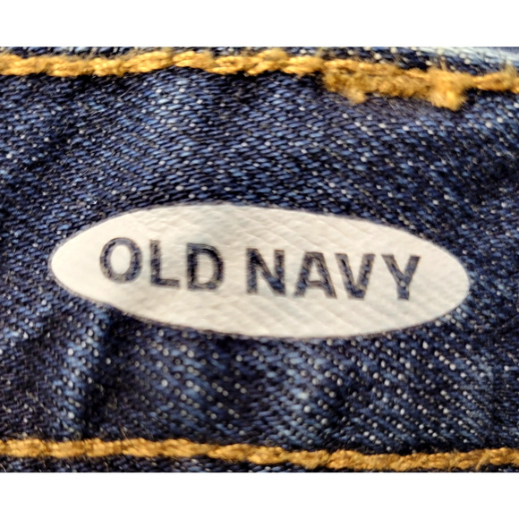 Old Navy Jeans Mens 32x32 Blue Boot Cut Built In Tough Flex Dark Wash Outdoors - Picture 2 of 15